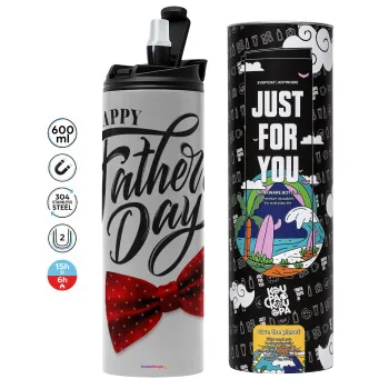 Happy father's Days, Tumbler stainless steel GREY 600ml