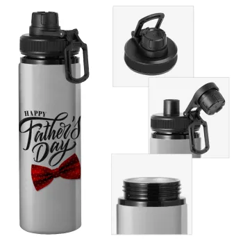 Happy father's Days, Metallic water bottle with safety cap, 850ml aluminum