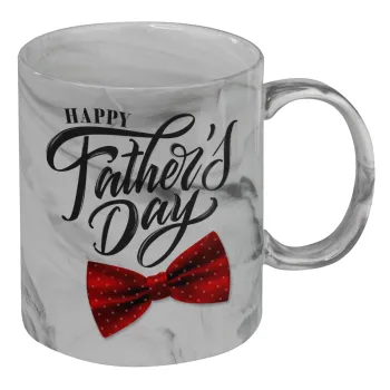 Happy father's Days, Mug ceramic marble style, 330ml