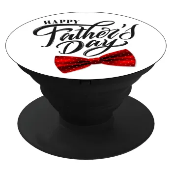 Happy father's Days, Phone Holders Stand  Black Hand-held Mobile Phone Holder