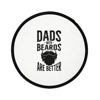 Dad's with beards are better, Βεντάλια υφασμάτινη αναδιπλούμενη με θήκη (20cm)