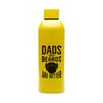 Dad's with beards are better, Μεταλλικό παγούρι νερού, 304 Stainless Steel 800ml