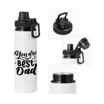 You are the best Dad, Metal water bottle with safety cap, aluminum 850ml