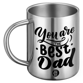 You are the best Dad, Ανοξείδωτη Μεταλλική Κούπα 450ml - Διπλού Τοιχώματος