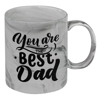 You are the best Dad, Mug ceramic marble style, 330ml