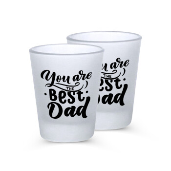 You are the best Dad, Σφηνοπότηρα γυάλινα 45ml του πάγου (2 τεμάχια)
