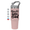 Pink color, 890ml (30oz) stainless Steel Tumbler with Handle