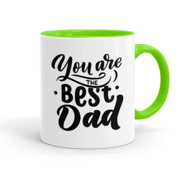 You are the best Dad, Mug colored light green, ceramic, 330ml