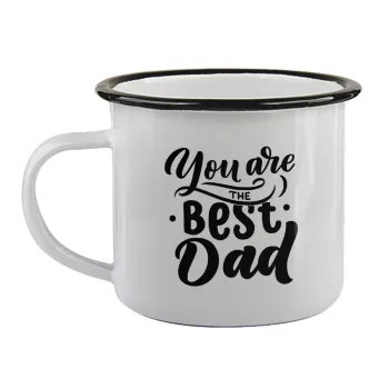 You are the best Dad, Κούπα εμαγιέ με μαύρο χείλος 360ml