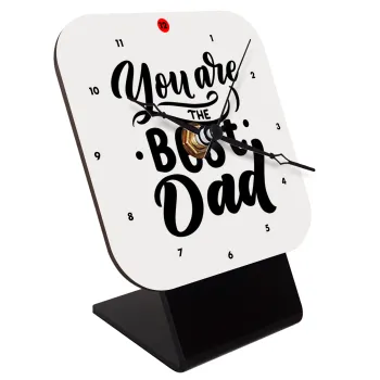 You are the best Dad, Επιτραπέζιο ρολόι ξύλινο με δείκτες (10cm)