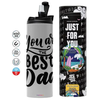 You are the best Dad, Tumbler stainless steel GREY 600ml