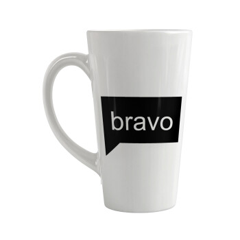 Bravo, Κούπα κωνική Latte Μεγάλη, κεραμική, 450ml