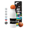 Bascetball Metal mug thermos, double wall, 550ml