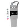 GREY color, 890ml (30oz) stainless Steel Tumbler with Handle