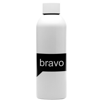 Bravo, Μεταλλικό παγούρι νερού, 304 Stainless Steel 800ml