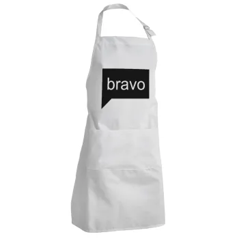 Bravo, Adult Chef Apron (with sliders and 2 pockets)