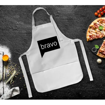 Bravo, Ποδιά Σεφ Ολόσωμη Παιδική (με ρυθμιστικά και 2 τσέπες)