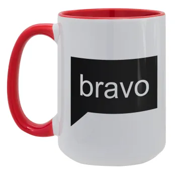 Bravo, Κούπα Mega 15oz, κεραμική Κόκκινη, 450ml