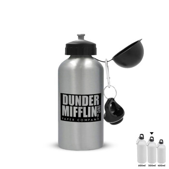 Dunder Mifflin, Inc Paper Company, Metallic water jug, Silver, aluminum 500ml