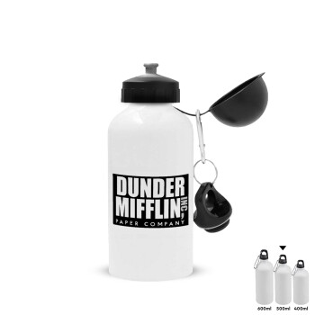 Dunder Mifflin, Inc Paper Company, Metal water bottle, White, aluminum 500ml
