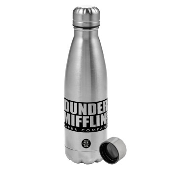 Dunder Mifflin, Inc Paper Company, Metallic water bottle, stainless steel, 750ml