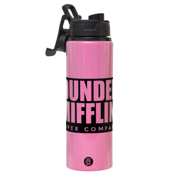 Dunder Mifflin, Inc Paper Company, Metallic water bottle with safety lid, 850ml aluminum