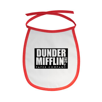 Dunder Mifflin, Inc Paper Company, Σαλιάρα μωρού αλέκιαστη με κορδόνι Κόκκινη