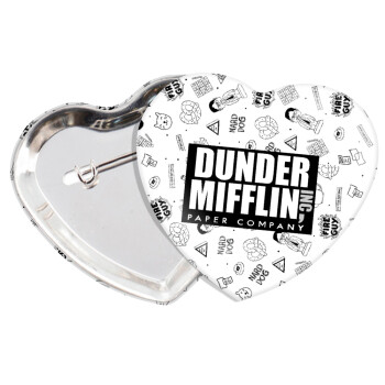 Dunder Mifflin, Inc Paper Company, Κονκάρδα παραμάνα καρδιά (57x52mm)