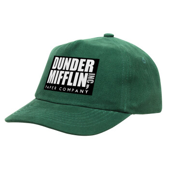 Dunder Mifflin, Inc Paper Company, Καπέλο παιδικό Baseball, 100% Βαμβακερό Drill, ΠΡΑΣΙΝΟ (ΒΑΜΒΑΚΕΡΟ, ΠΑΙΔΙΚΟ, ONE SIZE)