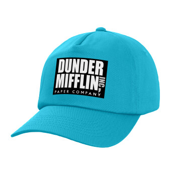 Dunder Mifflin, Inc Paper Company, Children's Baseball Cap, 100% Cotton Twill, Blue (COTTON, CHILDREN, UNISEX, ONE SIZE)