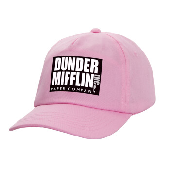 Dunder Mifflin, Inc Paper Company, Καπέλο Baseball, 100% Βαμβακερό, Low profile, ΡΟΖ