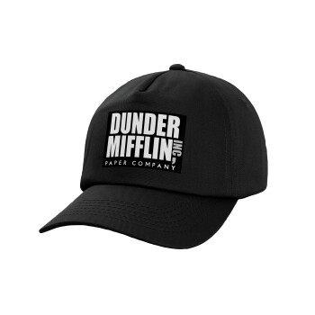 Dunder Mifflin, Inc Paper Company, Καπέλο Ενηλίκων Baseball, 100% Βαμβακερό, Low profile, Μαύρο (ΒΑΜΒΑΚΕΡΟ, ΕΝΗΛΙΚΩΝ, UNISEX, ONE SIZE)