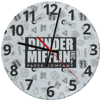 Dunder Mifflin, Inc Paper Company, Ρολόι τοίχου γυάλινο (30cm)