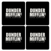 Dunder Mifflin, Inc Paper Company, ΣΕΤ 4 Σουβέρ ξύλινα τετράγωνα (9cm)