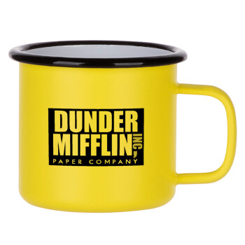 Dunder Mifflin, Inc Paper Company, Κούπα Μεταλλική εμαγιέ ΜΑΤ Κίτρινη 360ml