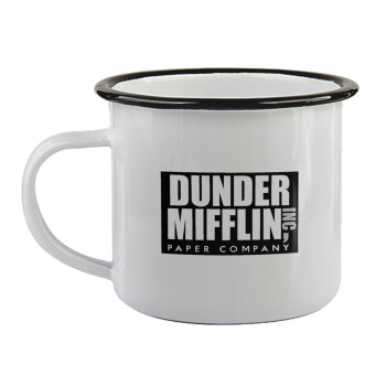 Dunder Mifflin, Inc Paper Company, Κούπα εμαγιέ με μαύρο χείλος 360ml