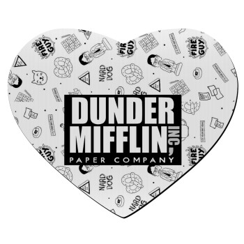 Dunder Mifflin, Inc Paper Company, Mousepad heart 23x20cm