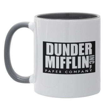 Dunder Mifflin, Inc Paper Company, Mug colored grey, ceramic, 330ml