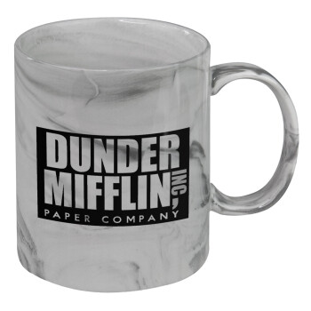 Dunder Mifflin, Inc Paper Company, Κούπα κεραμική, marble style (μάρμαρο), 330ml