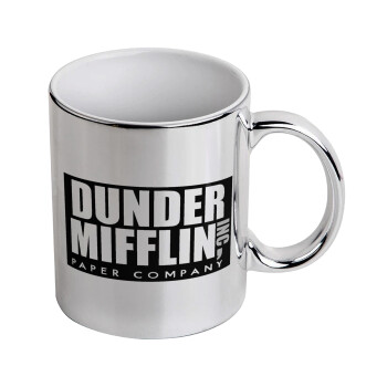 Dunder Mifflin, Inc Paper Company, Mug ceramic, silver mirror, 330ml