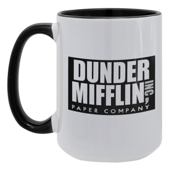 Dunder Mifflin, Inc Paper Company, Κούπα Mega 15oz, κεραμική Μαύρη, 450ml