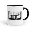 Dunder Mifflin, Inc Paper Company, Κούπα χρωματιστή μαύρη, κεραμική, 330ml