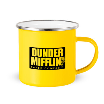 Dunder Mifflin, Inc Paper Company, Κούπα Μεταλλική εμαγιέ Κίτρινη 360ml