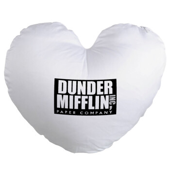 Dunder Mifflin, Inc Paper Company, Μαξιλάρι καναπέ καρδιά 40x40cm περιέχεται το  γέμισμα