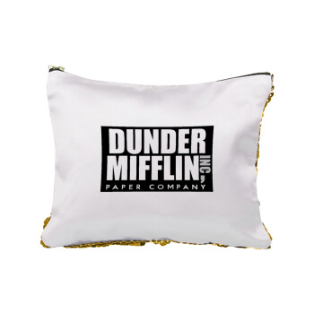 Dunder Mifflin, Inc Paper Company, Τσαντάκι νεσεσέρ με πούλιες (Sequin) Χρυσό
