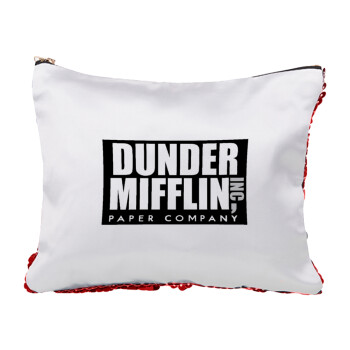 Dunder Mifflin, Inc Paper Company, Τσαντάκι νεσεσέρ με πούλιες (Sequin) Κόκκινο