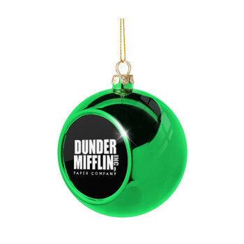 Dunder Mifflin, Inc Paper Company, Χριστουγεννιάτικη μπάλα δένδρου Πράσινη 8cm
