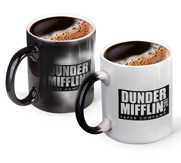Dunder Mifflin — Κούπα Μαγική, κεραμική, 330ml που αλλάζει χρώμα με το ζεστό ρόφημα
