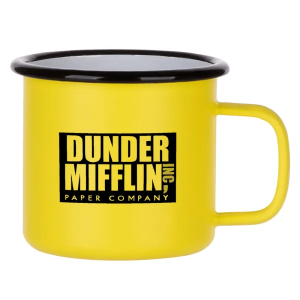 Dunder Mifflin — Κούπα Μεταλλική εμαγιέ ΜΑΤ Κίτρινη 360ml