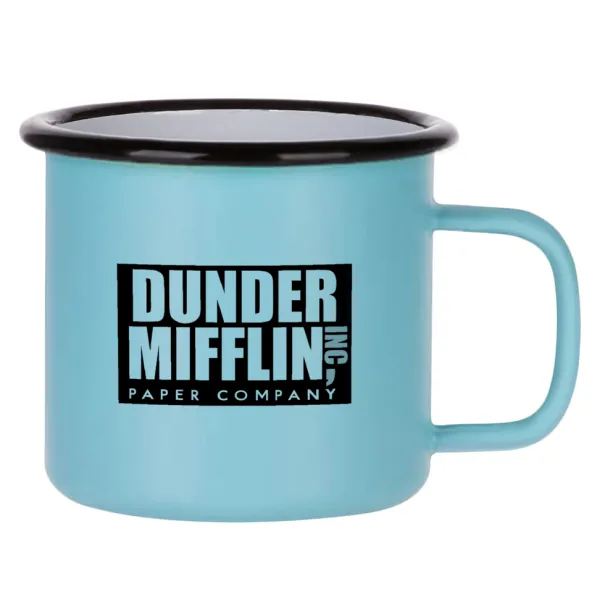 Dunder Mifflin — Κούπα Μεταλλική εμαγιέ ΜΑΤ σιέλ 360ml
